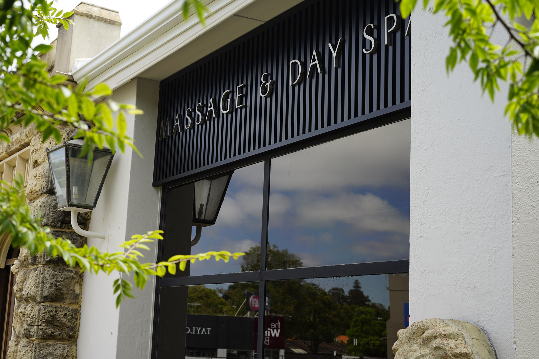 The entrance and planted frontage at SOOTHE Nedlands